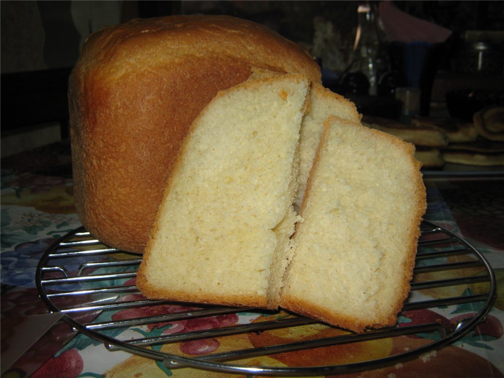 French bread in a bread maker