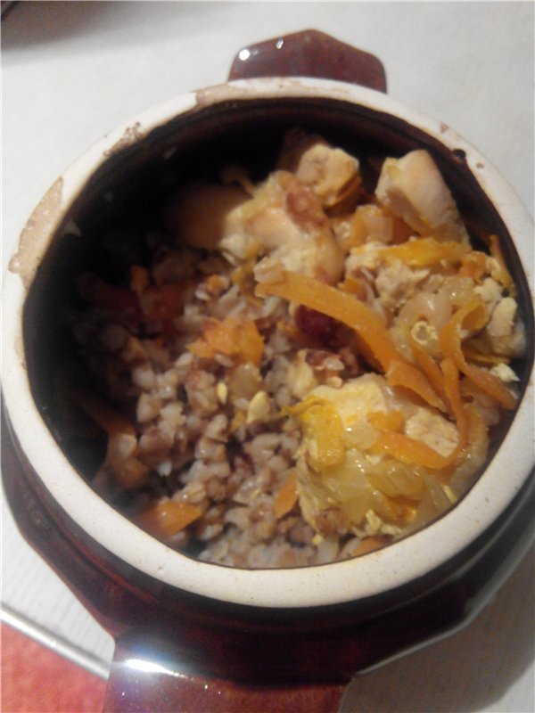 Merchant-style buckwheat in pots (Brand 35128 airfryer)