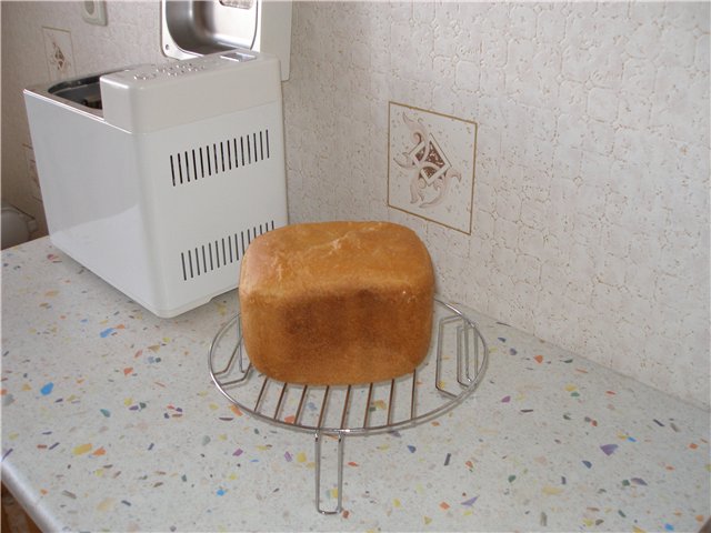 خبز فرنسي في صانعة خبز