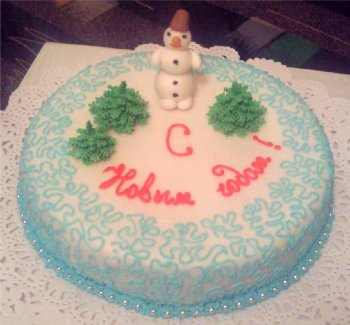 New Year and Christmas cakes