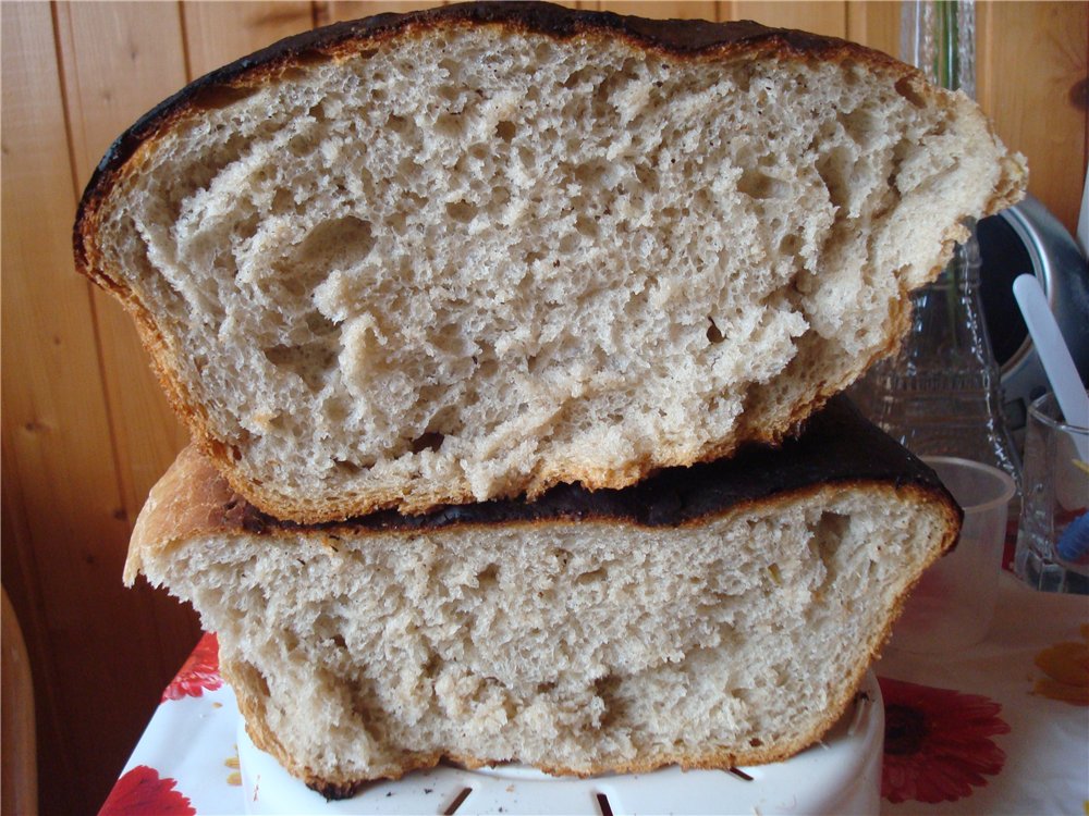 Moulinex. Wheat-rye bread with apple