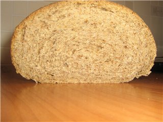 Pane integrale con crusca