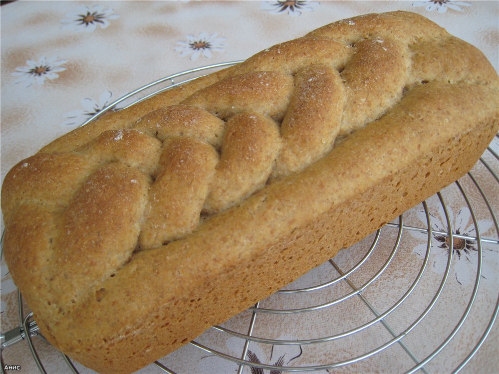 לחם 100% לחם דגנים מלאים (מאת המלך ארתור קמח מלא)