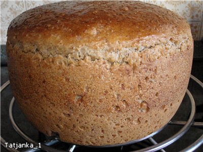 Multigrain wheat bread with fermented baked milk and whey (oven)