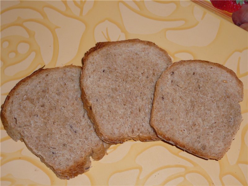 לחם מחיטה מלאה (תנור)