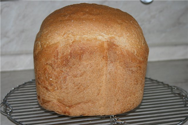 خبز القمح الكامل مع الزعتر (خالي من السكر)