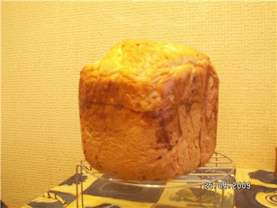Pan de trigo con cebolla fresca (panificadora)