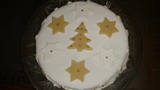 Angol karácsonyi cupcake