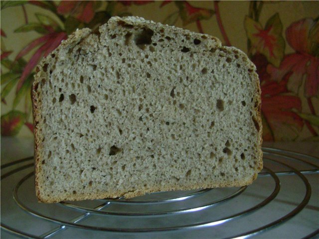 Ukrainian bread with leaven under Mulinex 5004