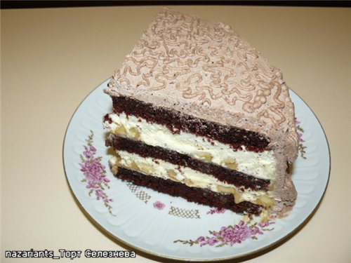 Chocolade-bananencake (gebaseerd op het dessert van Seleznev)