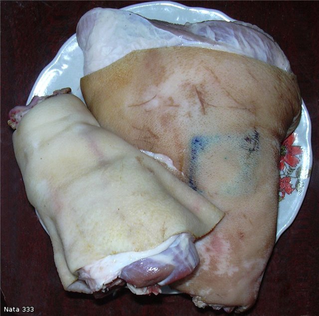 Pork knuckles Boar knee