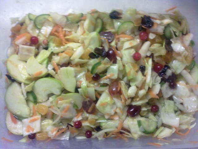 Cabbage salad "provencal"