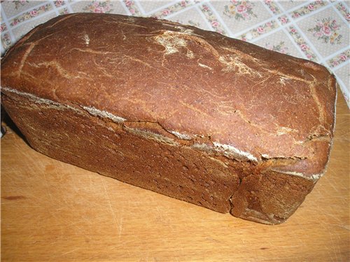 לחם שיפון חיטה 50x50 עם שמרים חיים (יצרנית לחם)
