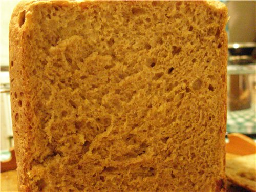 خبز الكاسترد من القمح والجاودار في صانع الخبز
