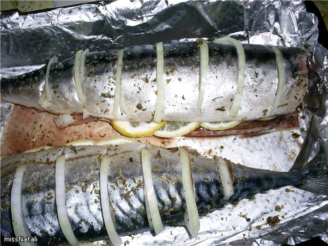 Aromatic Baked Mackerel with Onions