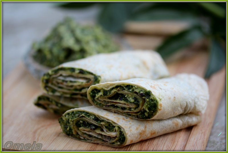 Chapati with green dip