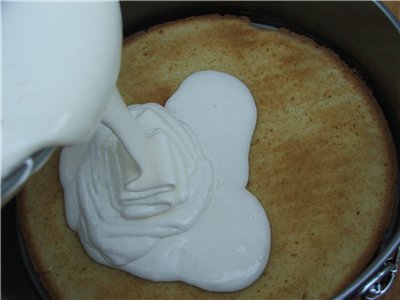 Cake Bird's milk in overeenstemming met GOST (op agar-agar) uit de film "School Waltz"