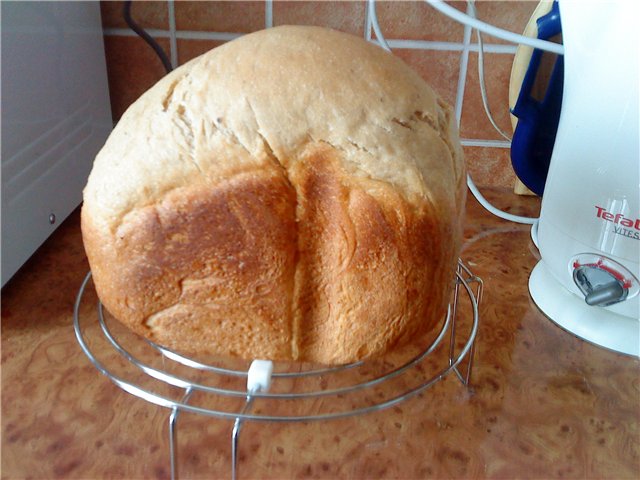 Wheat-buckwheat bread with kefir