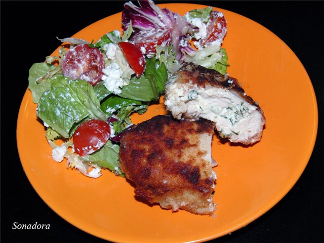 Chicken breast with cheese filling