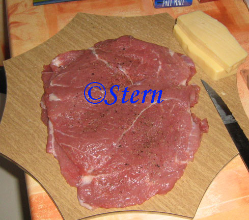 Hús tekercs a la Cordon kék