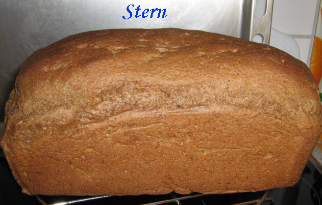 לחם שיפון מחיטה מלאה על בצק מואץ