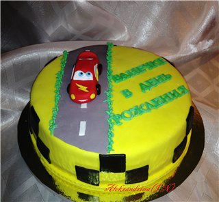 עוגות המבוססות על הסרטים המצוירים Cars