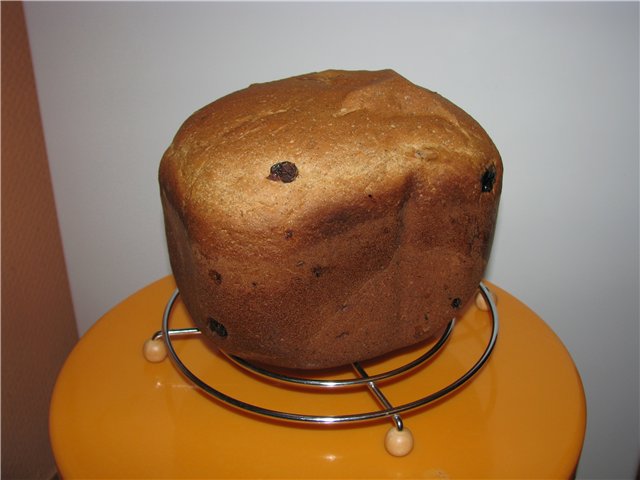 Coffee bread for tea (bread maker)