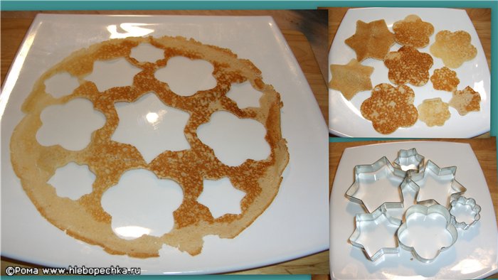 Pancakes with sourdough mesh