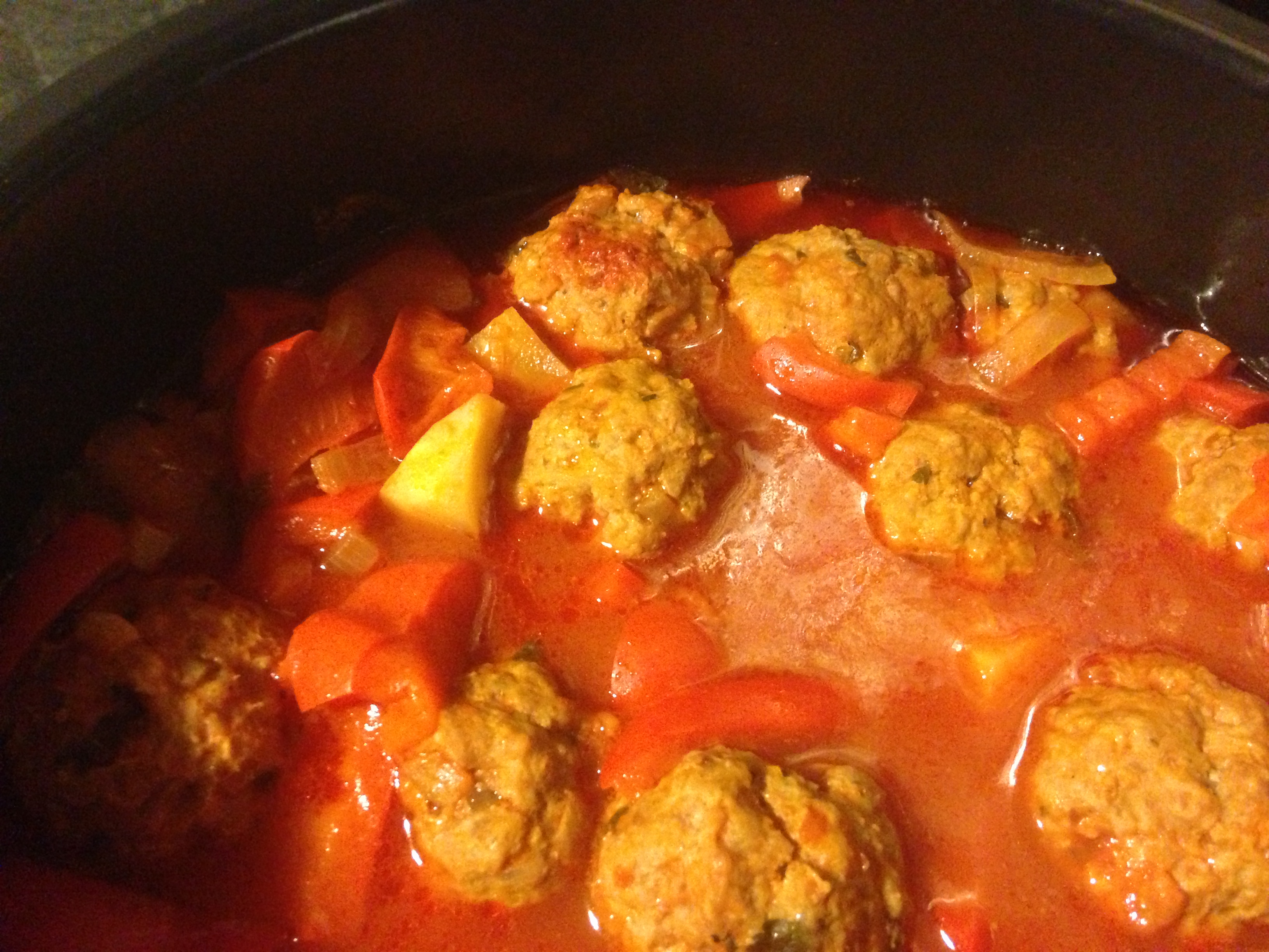 Polpette in tomato and vegetable sauce in Steba DD1