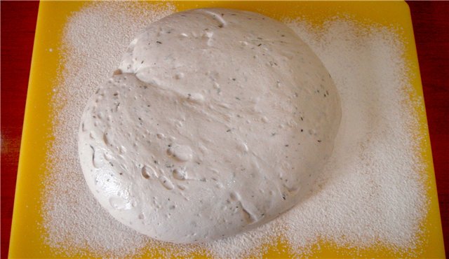 Italiaans brood (Ann Thibeault) in de oven