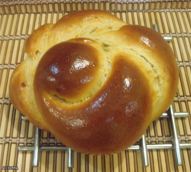 Challah by Maggie Glezer in the oven