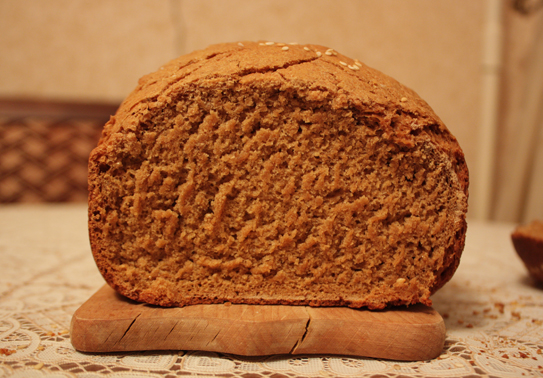 Rye bread Everything is very simple in a bread maker