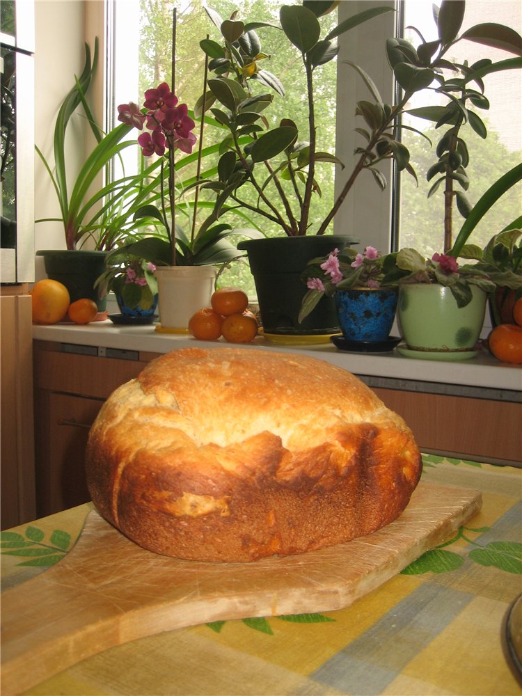 Oat-corn bread with seeds (bread maker)