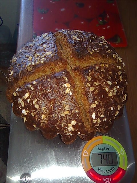 Pan de centeno y trigo Sabroso.