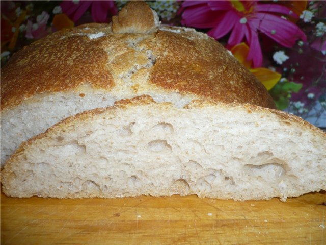 Galicisch brood in de oven