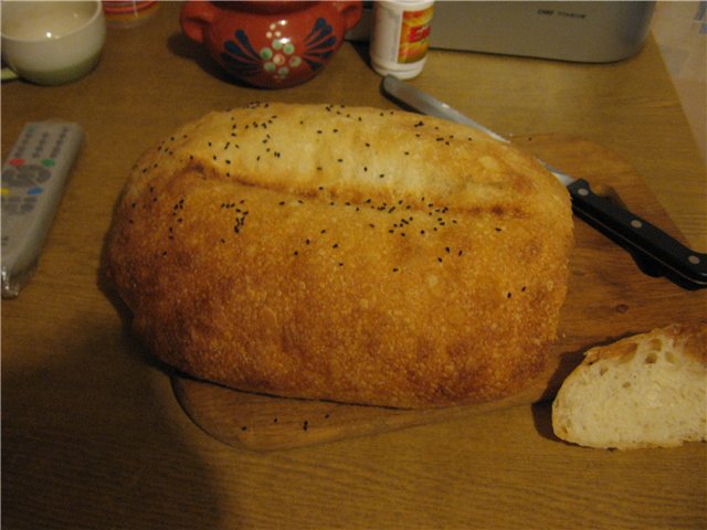 Italian bread (Ann Thibeault) in the oven