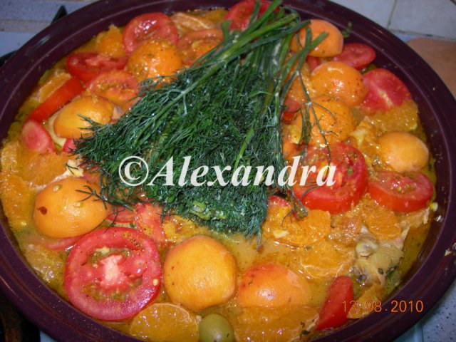 Chicken tagine with dried apricots and other recipes for tagine