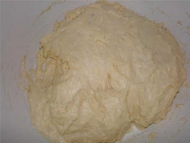 Cold yeast dough (without kneading)