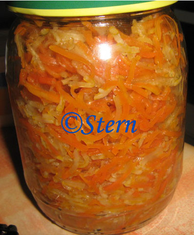 Marinated carrot and celery salad