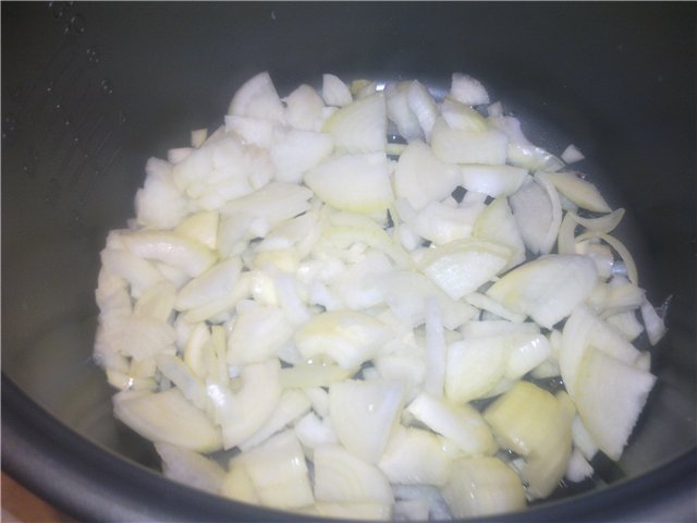 Gebraden aardappelen en champignons (Panasonic SR-TMH181)