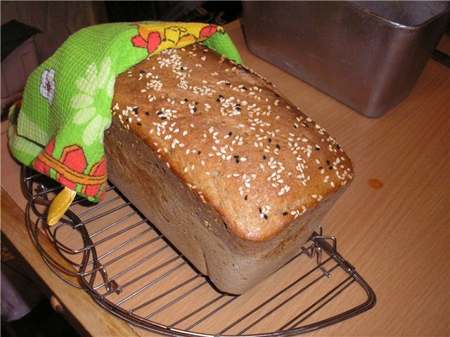 Darnitsky bread with leaven (GOST)