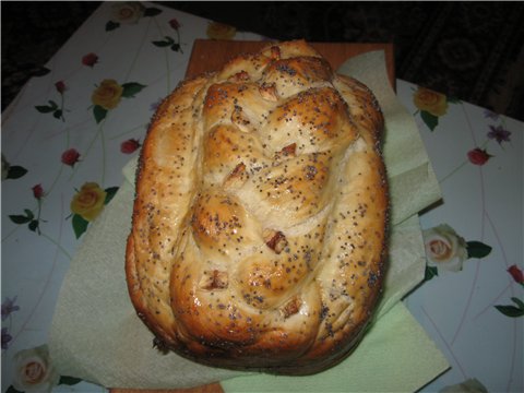 Wheat bread Poppy curl (bread maker)