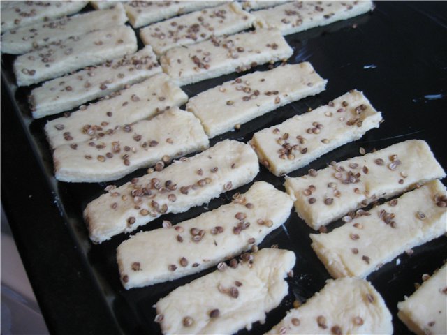 Cookies "Cheese sticks"