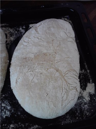 Oud Como-brood (Pane di Como Antico) in de oven