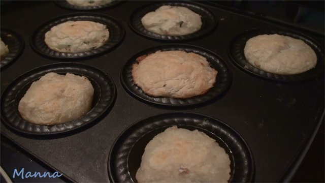 Potato muffins and casseroles with fish