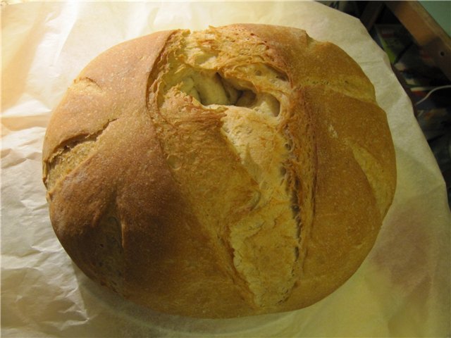 Chleb sezamowy w piekarniku