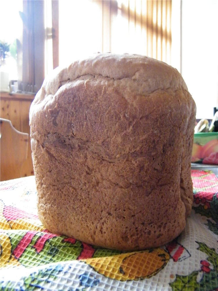 Creamy rye bread (bread maker)