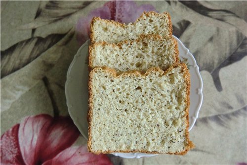 Wheat milk bread with oat flour in a bread maker