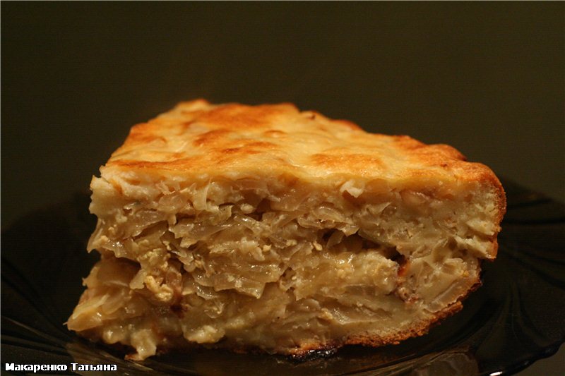 Cabbage pie with batter in the Steba pressure cooker