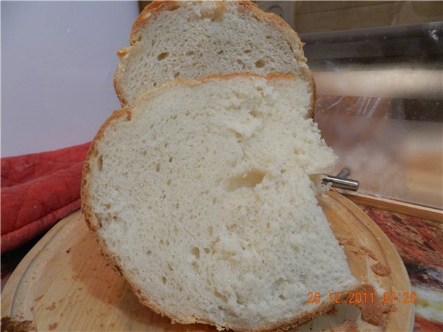 Panasonic SD-257. Biały chleb z kaszą manną